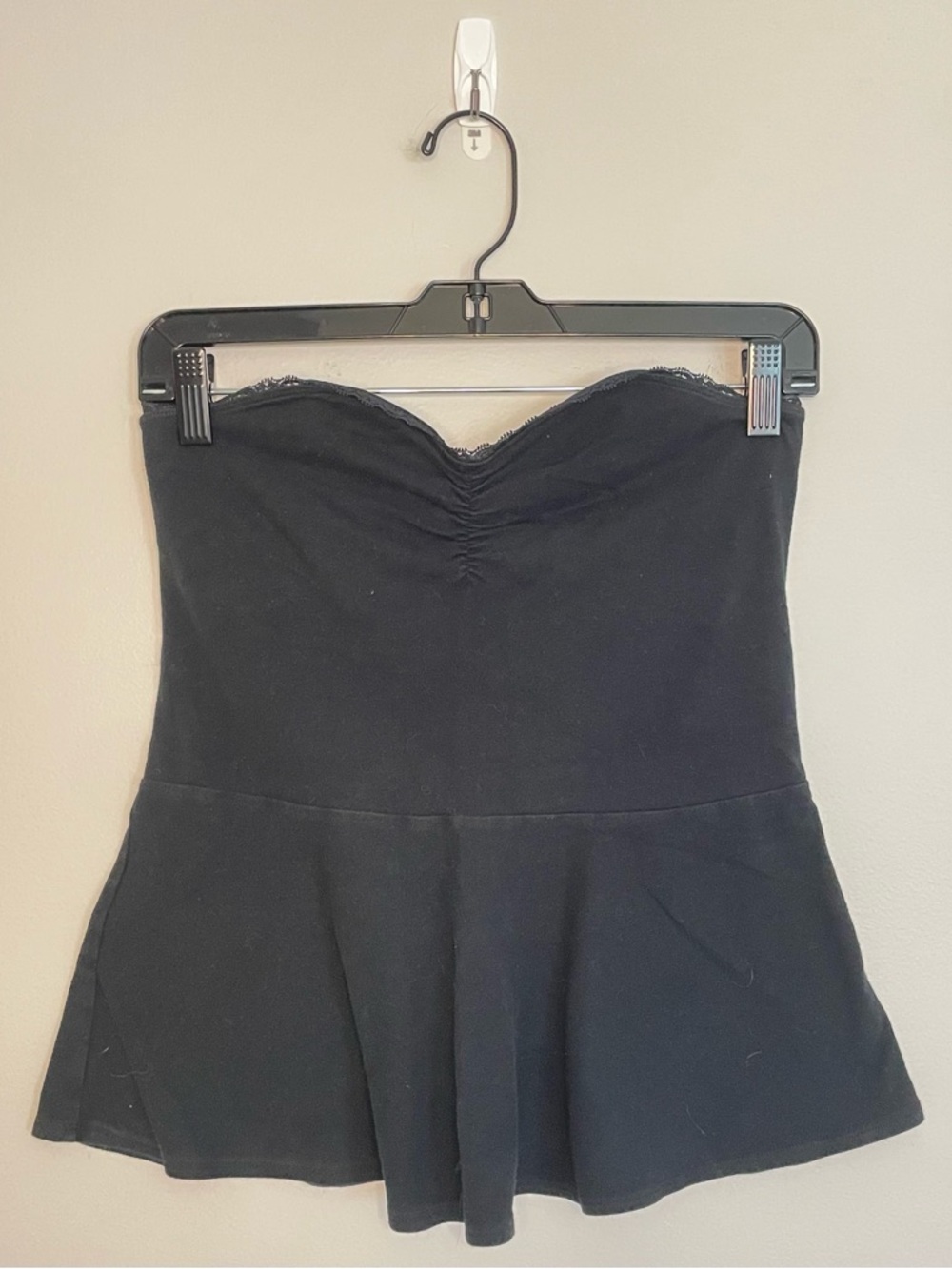 Aerie Girly Tube Top, Black, Size M, EUC